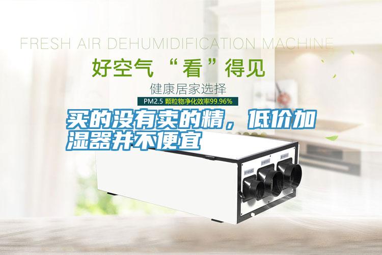 买的没有卖的精，低价加湿器并不便宜