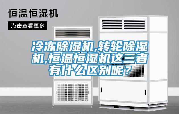 冷冻抖音成人版下载,转轮抖音成人版下载,恒温恒湿机这三者有什么区别呢？