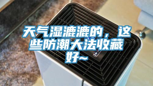 天气湿漉漉的，这些防潮大法收藏好~