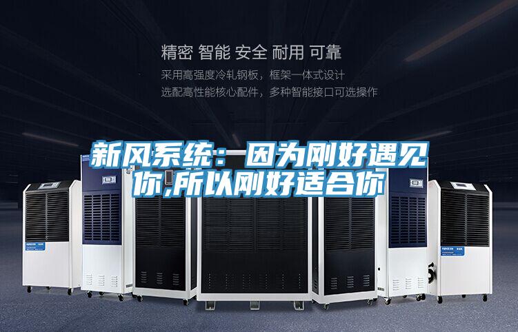 新风系统：因为刚好遇见你,所以刚好适合你