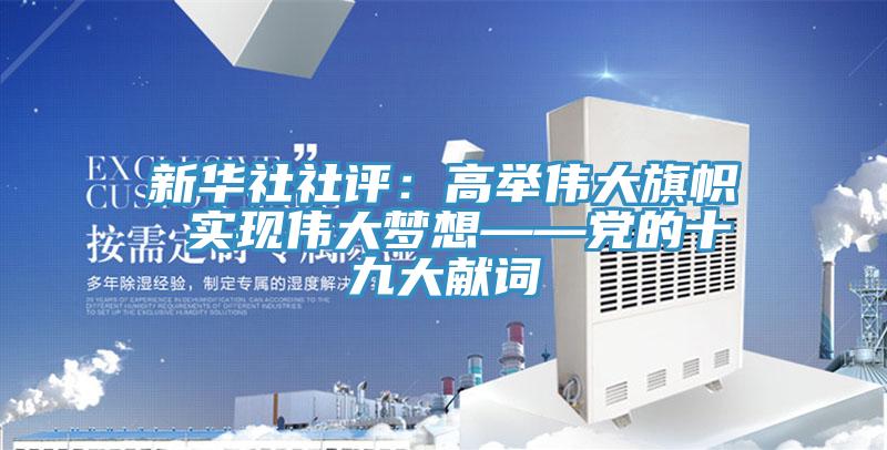 新华社社评：高举伟大旗帜 实现伟大梦想——党的十九大献词