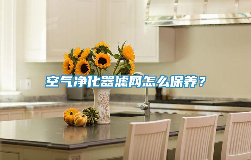 空气净化器滤网怎么保养？