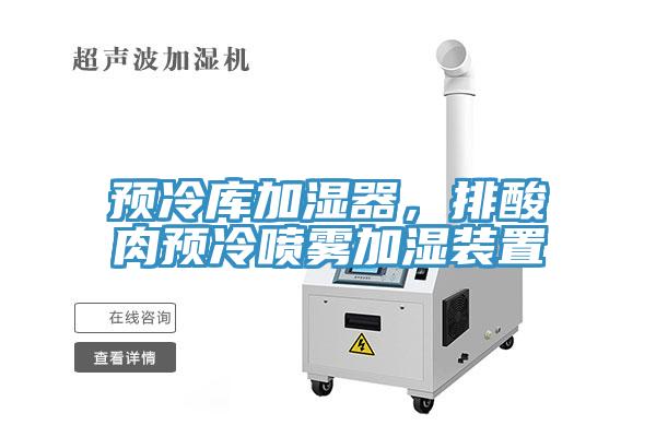 预冷库加湿器，排酸肉预冷喷雾加湿装置