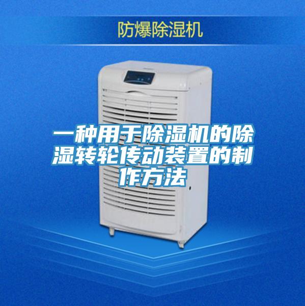 一种用于抖音成人版下载的除湿转轮传动装置的制作方法