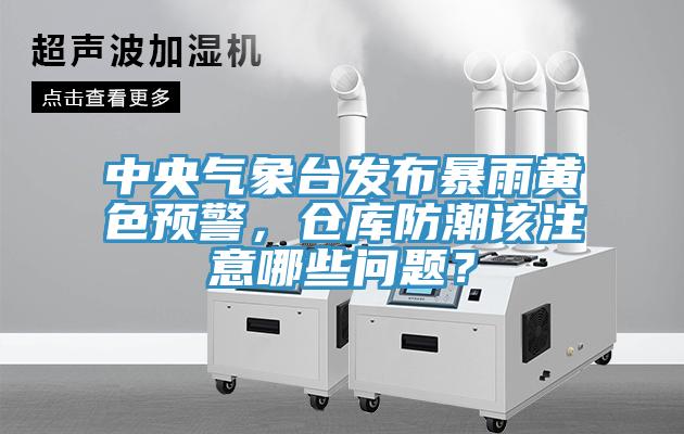 中央气象台发布暴雨黄色预警，仓库防潮该注意哪些问题？