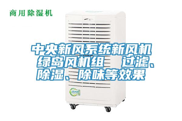 中央新风系统新风机 绿岛风机组  过滤、除湿、除味等效果