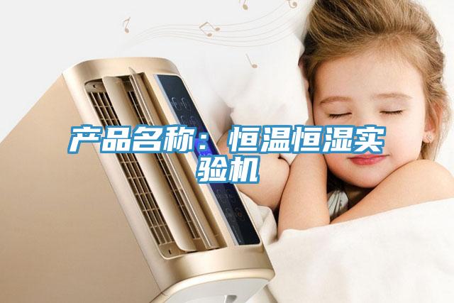 产品名称：恒温恒湿实验机