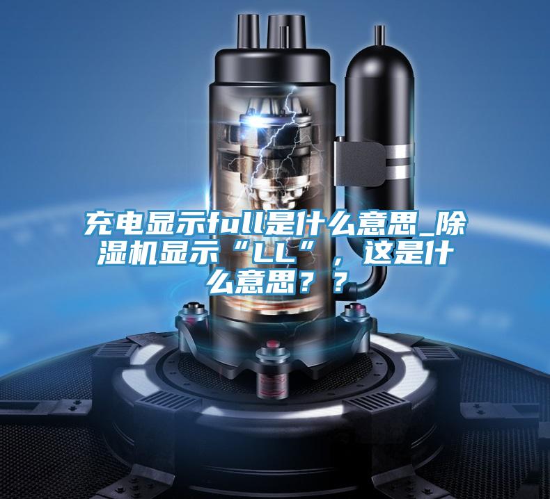 充电显示full是什么意思_抖音成人版下载显示“LL”，这是什么意思？？