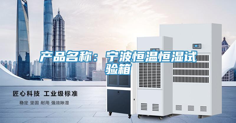 产品名称：宁波恒温恒湿试验箱