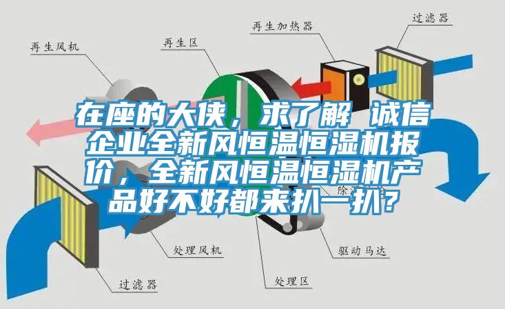在座的大侠，求了解 诚信企业全新风恒温恒湿机报价，全新风恒温恒湿机产品好不好都来扒一扒？