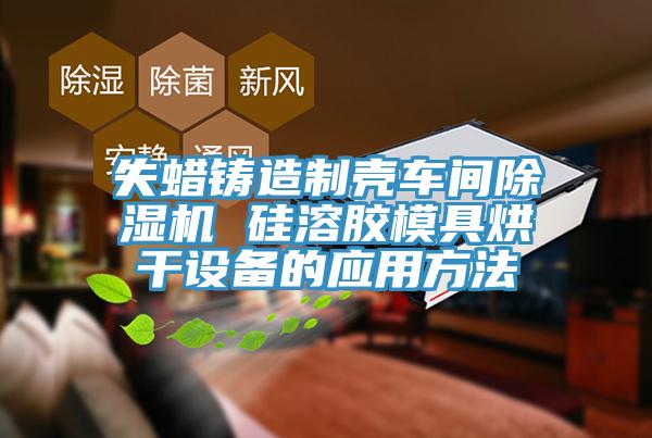 失蜡铸造制壳车间抖音成人版下载 硅溶胶模具烘干设备的应用方法