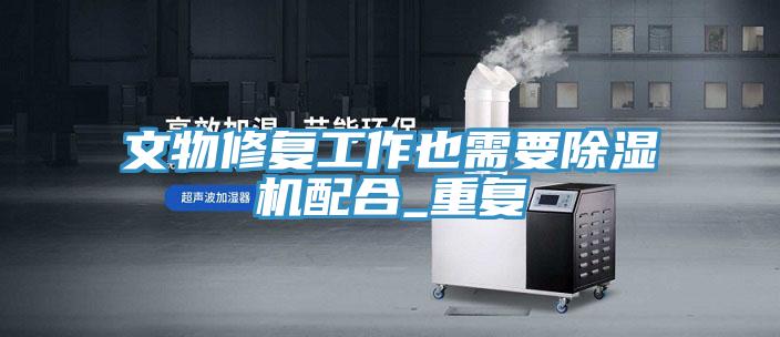 文物修复工作也需要抖音成人版下载配合_重复