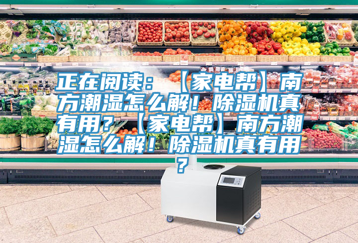 正在阅读：【家电帮】南方潮湿怎么解！抖音成人版下载真有用？【家电帮】南方潮湿怎么解！抖音成人版下载真有用？