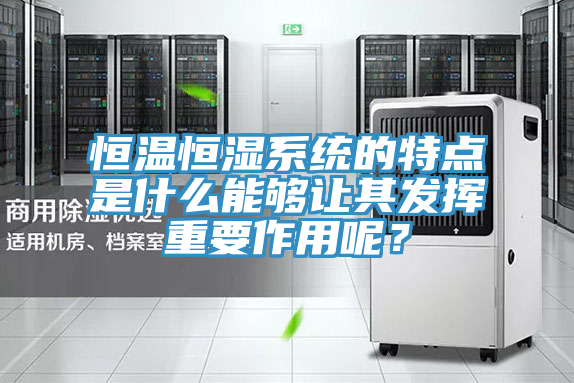 恒温恒湿系统的特点是什么能够让其发挥重要作用呢？